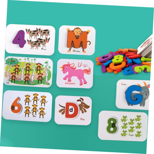 1 Set Puzzle Digital Matching Assembled Toy Kids Puzzle Kids Educational Toys Alphabet Puzzle Children Toy Jigsaw Toy Puzzle Toy Letter Paper Peg Board Child Toys for Kids