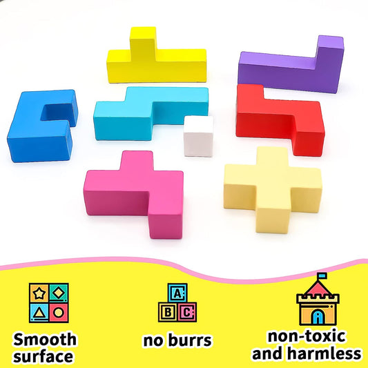 3D Wooden Puzzles for Kids - Wood Puzzle, 3D Wooden Puzzles for Kids, Building Kits for Kids Ages 8-12 Activities for Adults