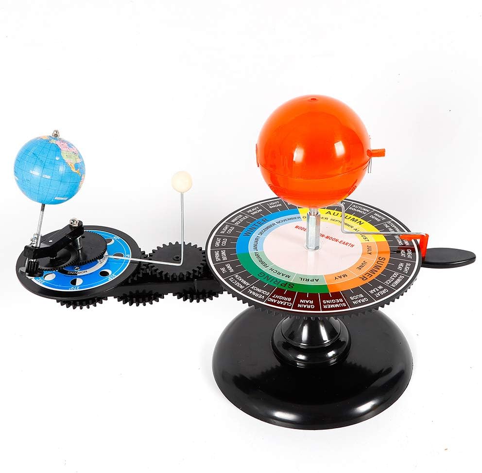 Solar System Model Kit-Earth Moon Sun Orrery Model DIY Earth Moon Orbital Planetarium Creative Toy Kit,Kids Astrophysics Toys for Children Educational Tool