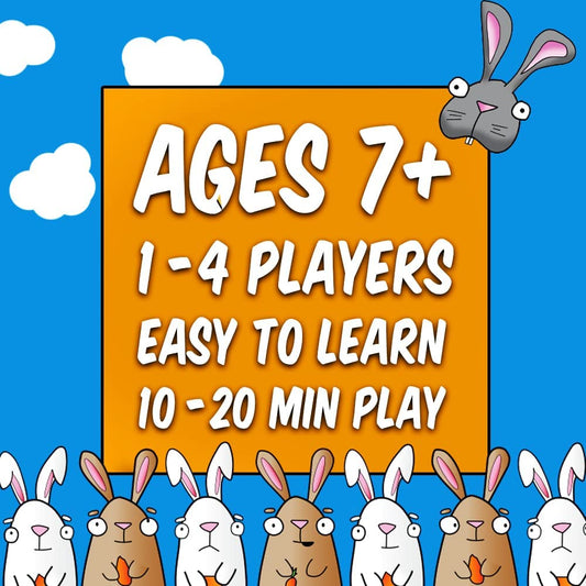 One Two Many Rabbits Card & Dice Game | Fun Family Game for Boys, Girls, Teens, and Grown Ups | Entertaining and Educational | 10-20 Minutes, 1-4 Players, Ages 7 and up