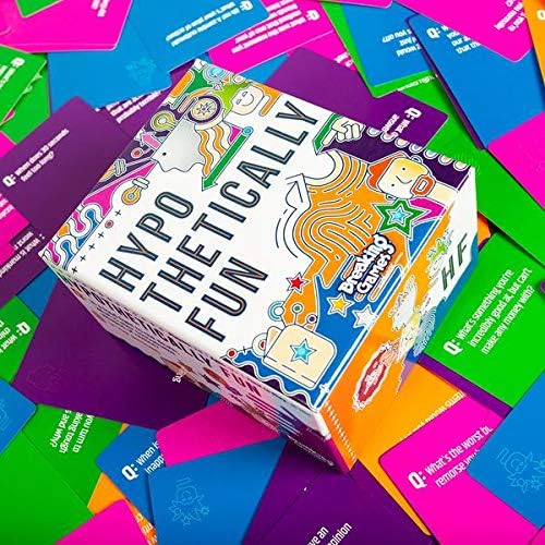 Hypothetically Fun - an Icebreaker Card Game, 350 Thought-Provoking Questions for Deeper Connections & Endless Laughs - Perfect for Game Night & Gatherings, Ages 17+