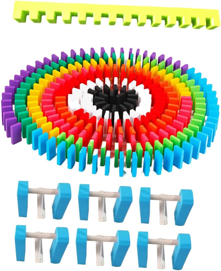 240 Pcs Toy for Kids Toddler Toys Stacking Toys Wooden Building Blocks Domino Blocks Set Educational Toys Dominoes Bamboo Large Puzzle Student Wood Toys Domino Building Blocks
