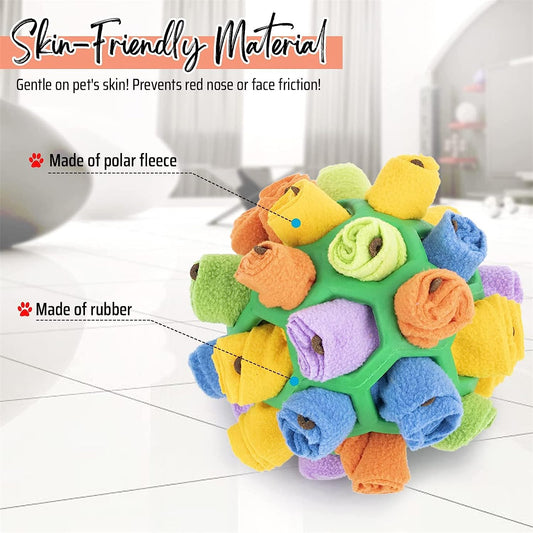Snuffle Ball for Dogs Toy,Pet Sniffing Ball -2pack, Puzzle Ball for Dogs, Interactive Dog Balls Toy Encourage Natural Foraging Skills Slow Feeder Training Bite Resistant Sniff Toy for Pet