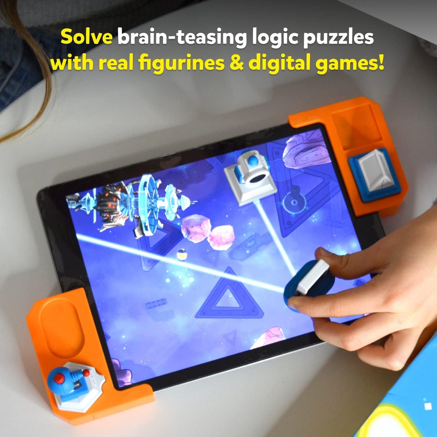 Play Interactive STEM Toys - Tacto Laser (Kit + App) | Educational Toy Science Kit for Kids | 4 5 6 7 8 Year Old Birthday Gifts | Brain Games & STEM Learning | 200+ Puzzles (Tablet not Included)