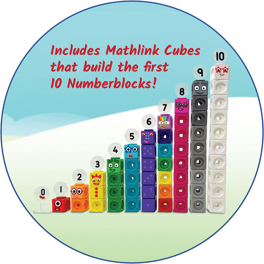 MathLink Cubes Numberblocks 1-10 Activity Set, 30 Preschool Learning Activities, Building Blocks for Toddlers 3-5, Counting Blocks, Linking Cubes, Math Counters for Kids, Educational Toys