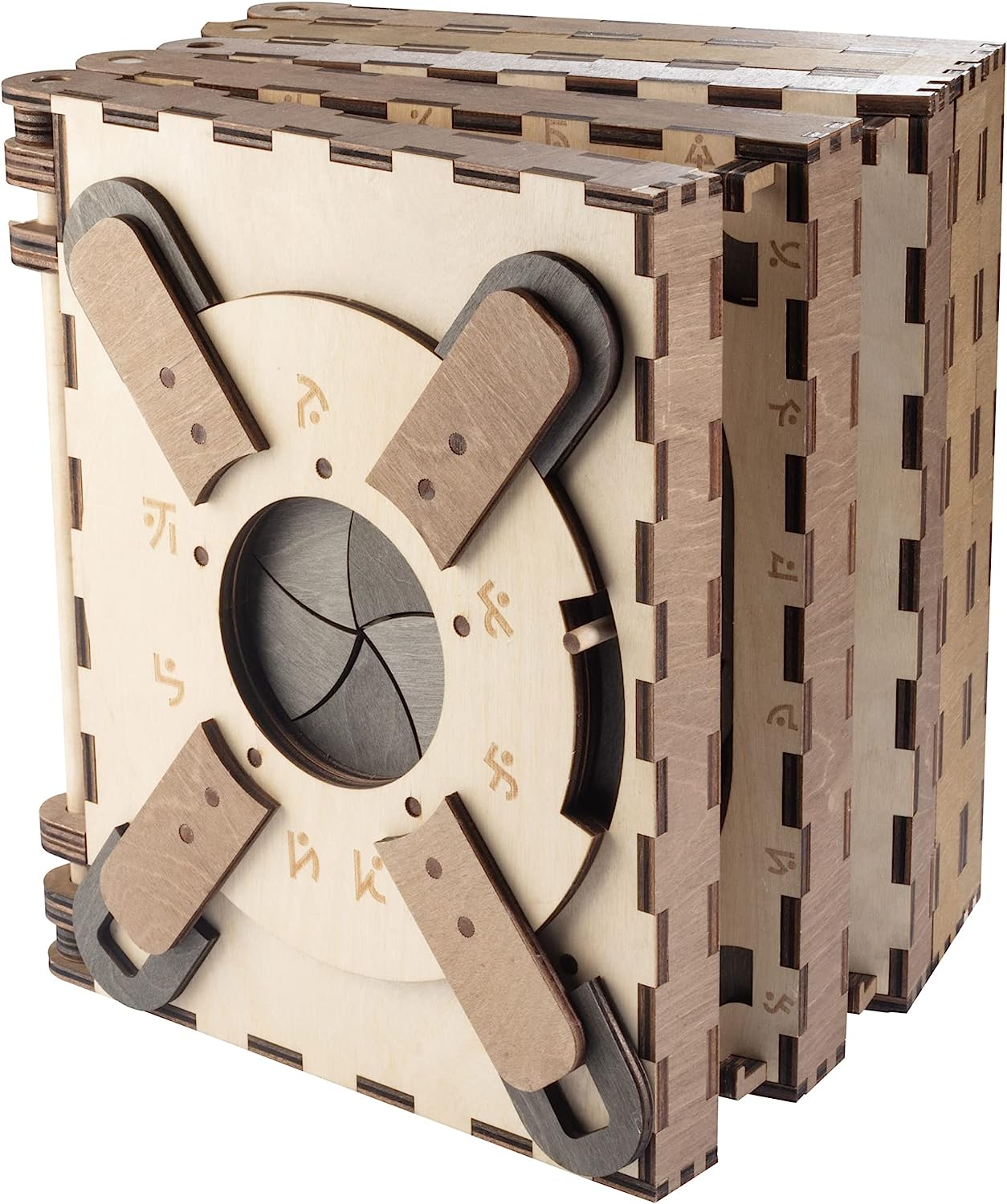The Original Codex Silenda - The Build Your Own 3D DIY Mechanical Wooden Puzzle Book - Can You Unlock Each Page to Open The Next? Amazing Davinci Brain Challenge Puzzle Box for Teens or Adults