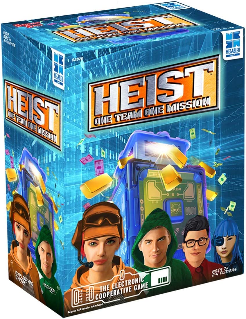 Megableu USA, Heist One Team One Mission, for 2 to 4 Players Ages 7 and Up