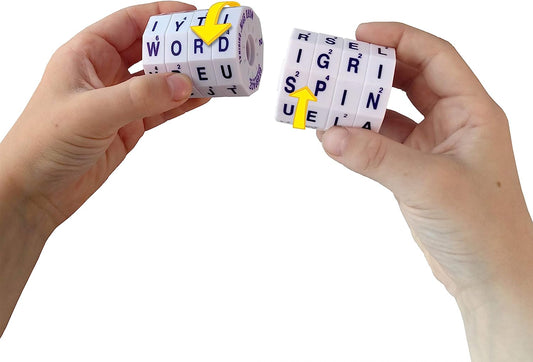 The Original Word Spin Handheld Magnetic Word Game Travel Edition with Storage Pouch