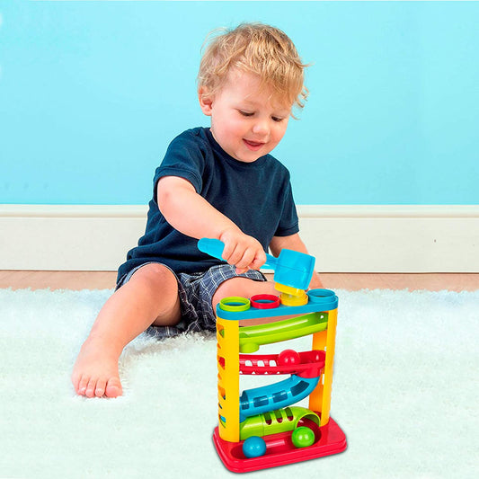 Durable Pound A Ball Toys for Toddler, Stacking, Learning, Active, Early Developmental Hammer Toys, Fun Gifts for Boy & Girl - STEM Educational Toy - Great Birthday Gift Ages 1 2 3
