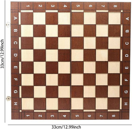 Chess Game Set Chess Set Chess Board Set Magnetic Chess Sets，Folding Wooden Chess Board 12.9 Inch，Travel Chess Game Classic Chess Set Chess Board Game Chess Game