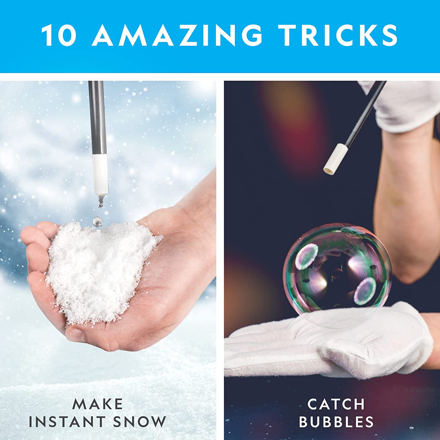 Magic Chemistry Set – Science Kit for Kids with 10 Amazing Magic Tricks, STEM Projects and Science Experiments, Science Toys, Great Gift for Boys and Girls 8-12 (Amazon Exclusive)