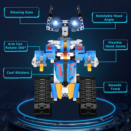 STEM Robot Toy for 8-16 Year Olds, Programmable Building Kit with APP or Remote Control, Educational Birthday Gift