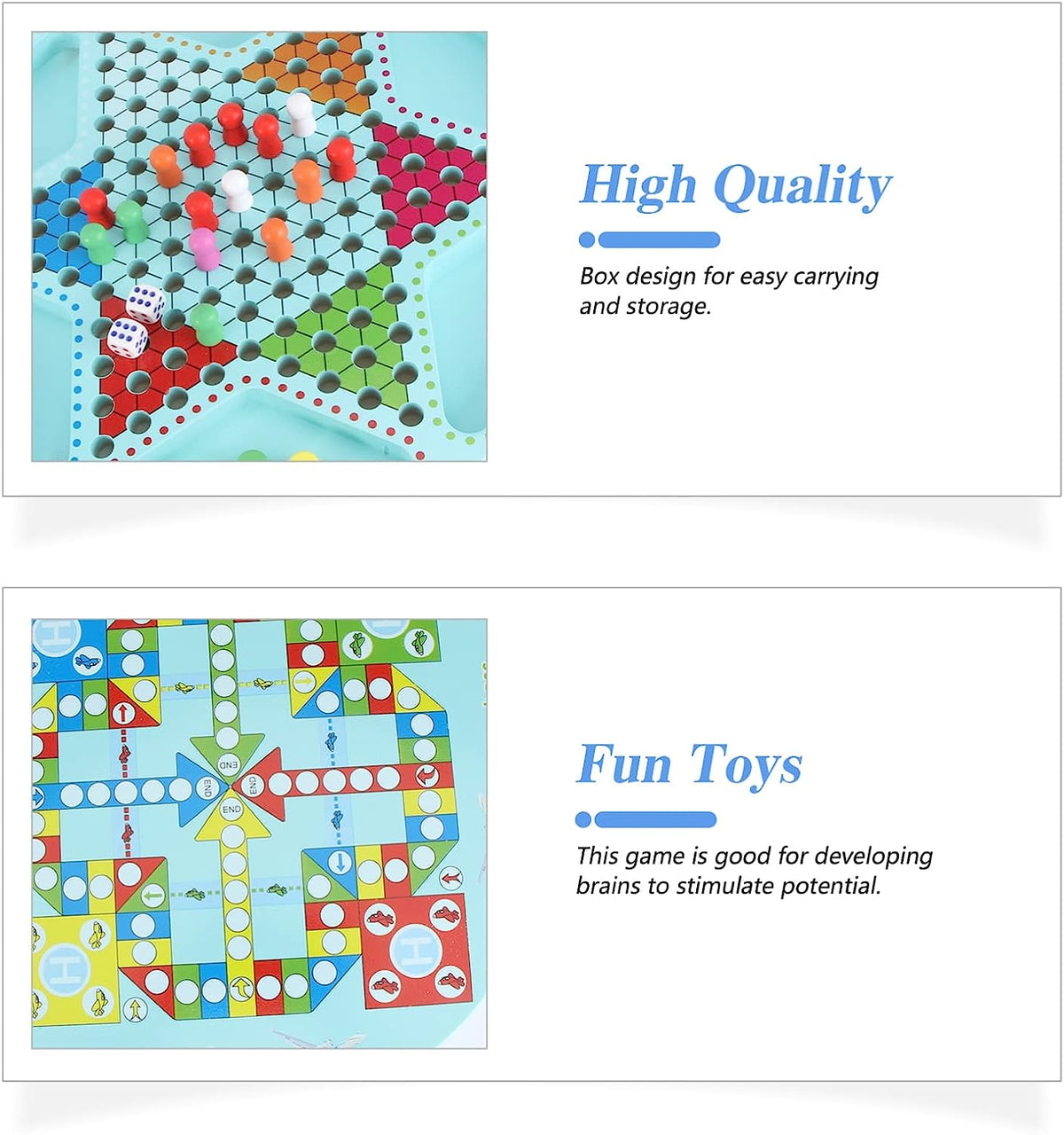 Kids Toys 1box Students Board Educational Ages Six Chinese Checkers to Children Flying and All, Family Strategy Party, Interactive Wooden Board, Trainer Up Educational Toys
