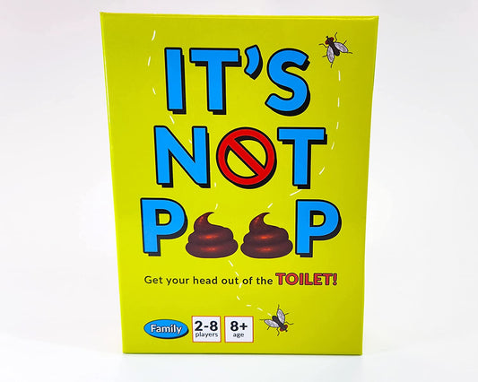 It's Not Poop - Fun Family Card Guessing Game for Kids and Adults - Ideal for Game Night, Camping, Travel and More - for Groups of 2 to 8 Players - Funny Entertainment for Ages 8 to 108