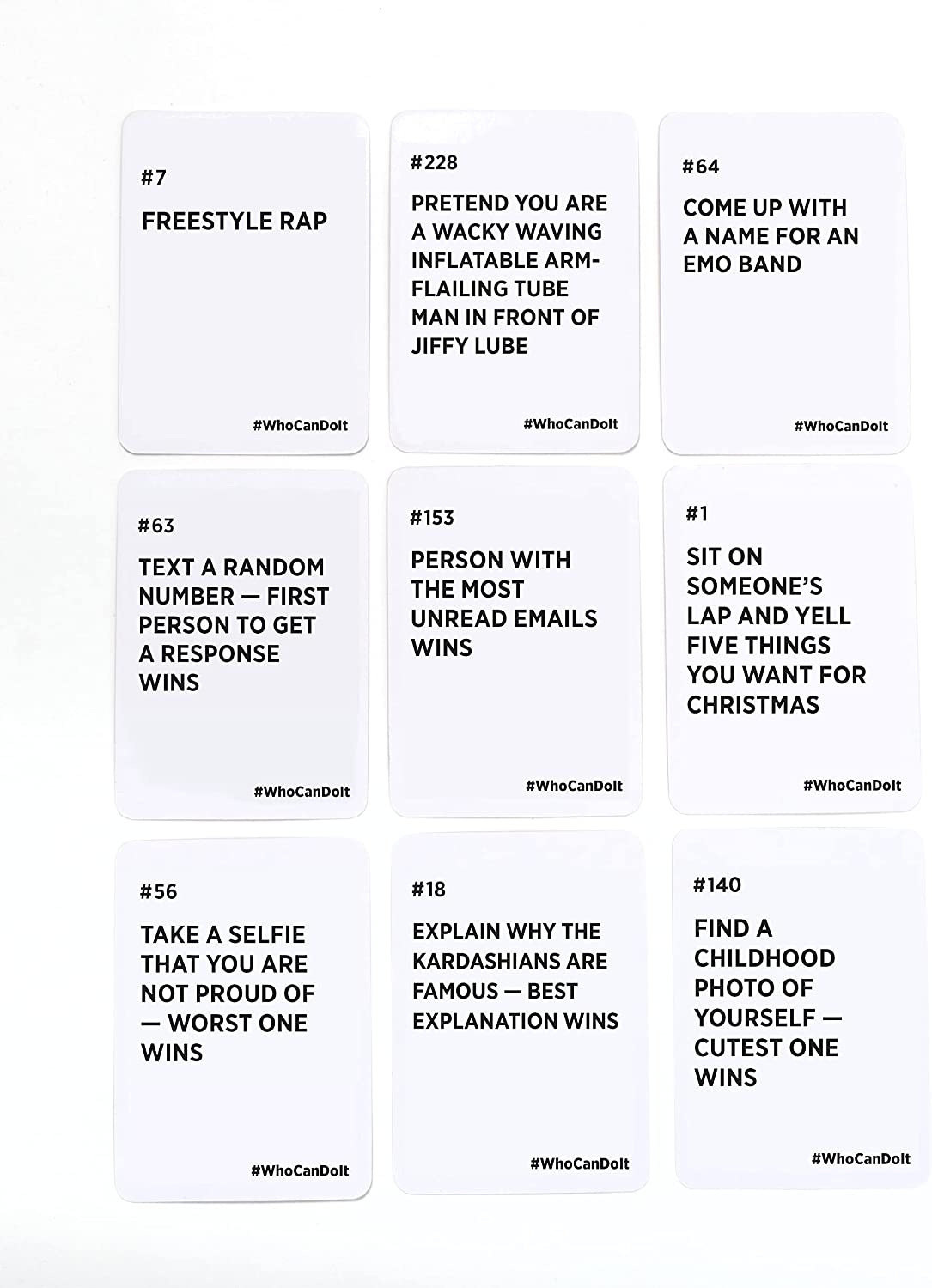 Who Can Do It - Compete with Your Friends to Win These Challenges [A Party Game]