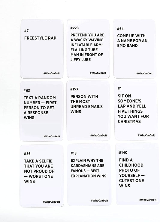 Who Can Do It - Compete with Your Friends to Win These Challenges [A Party Game]