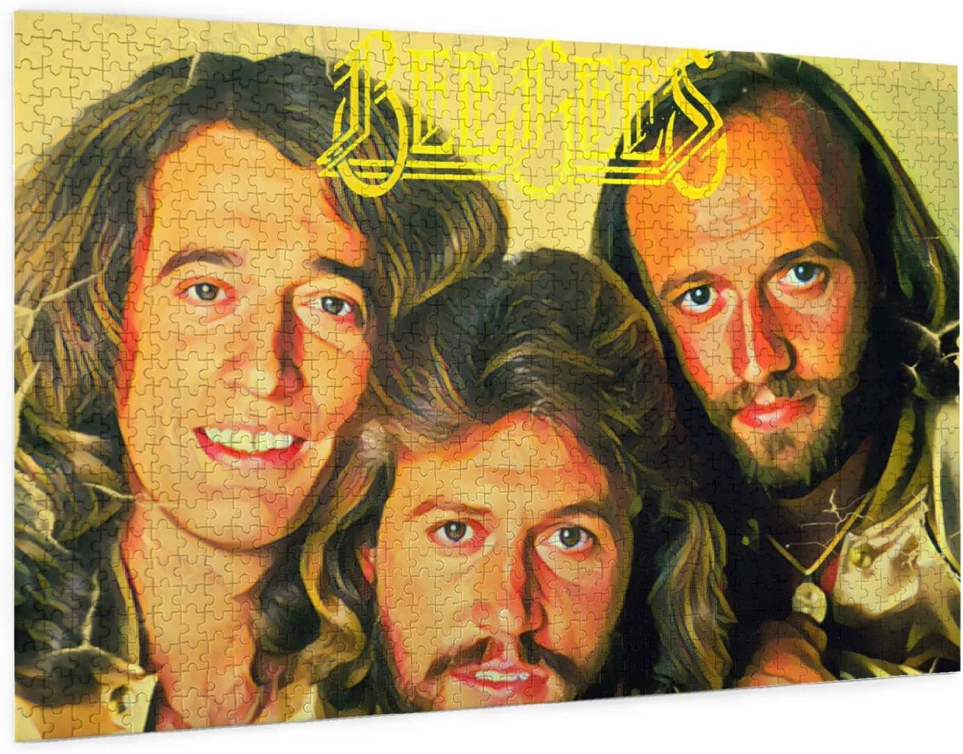 Bee Rock Band Gees Cute Wooden Puzzle for Adults - 1000 Piece Jigsaw Puzzle-Puzzles 1000 Piece with Box