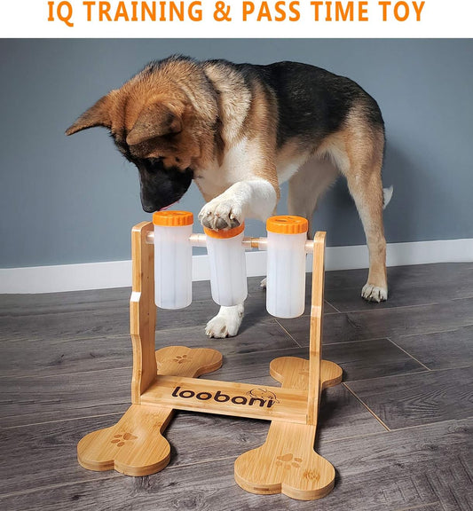 Dog Puzzle Toys Wooden - Interactive Dog Toys for Boredom, IQ Training and Mental Brain Stimulation, Treat Dispensing Dog Toys/Dog Entertainment Toys/Food Slow Feeder for Small to Large Dogs