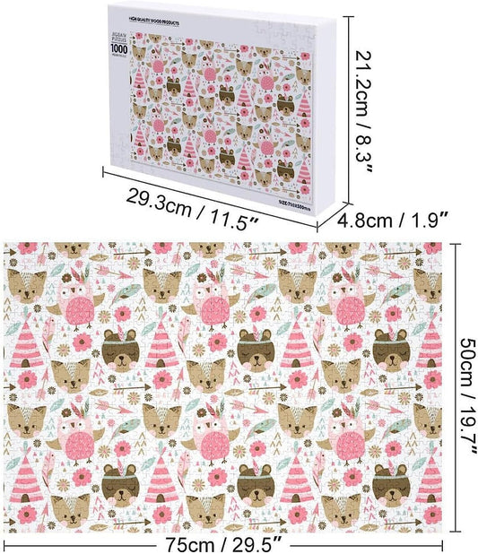 Cute Colorful Cats Puzzles for Adults Wooden Jigsaw Puzzle Funny Leisure Toy Gifts for Family Friends