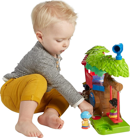 Little People Toddler Musical Toy Swing & Share Treehouse Playset with 3 Figures for Pretend Play Ages 1+ Years [Amazon Exclusive]