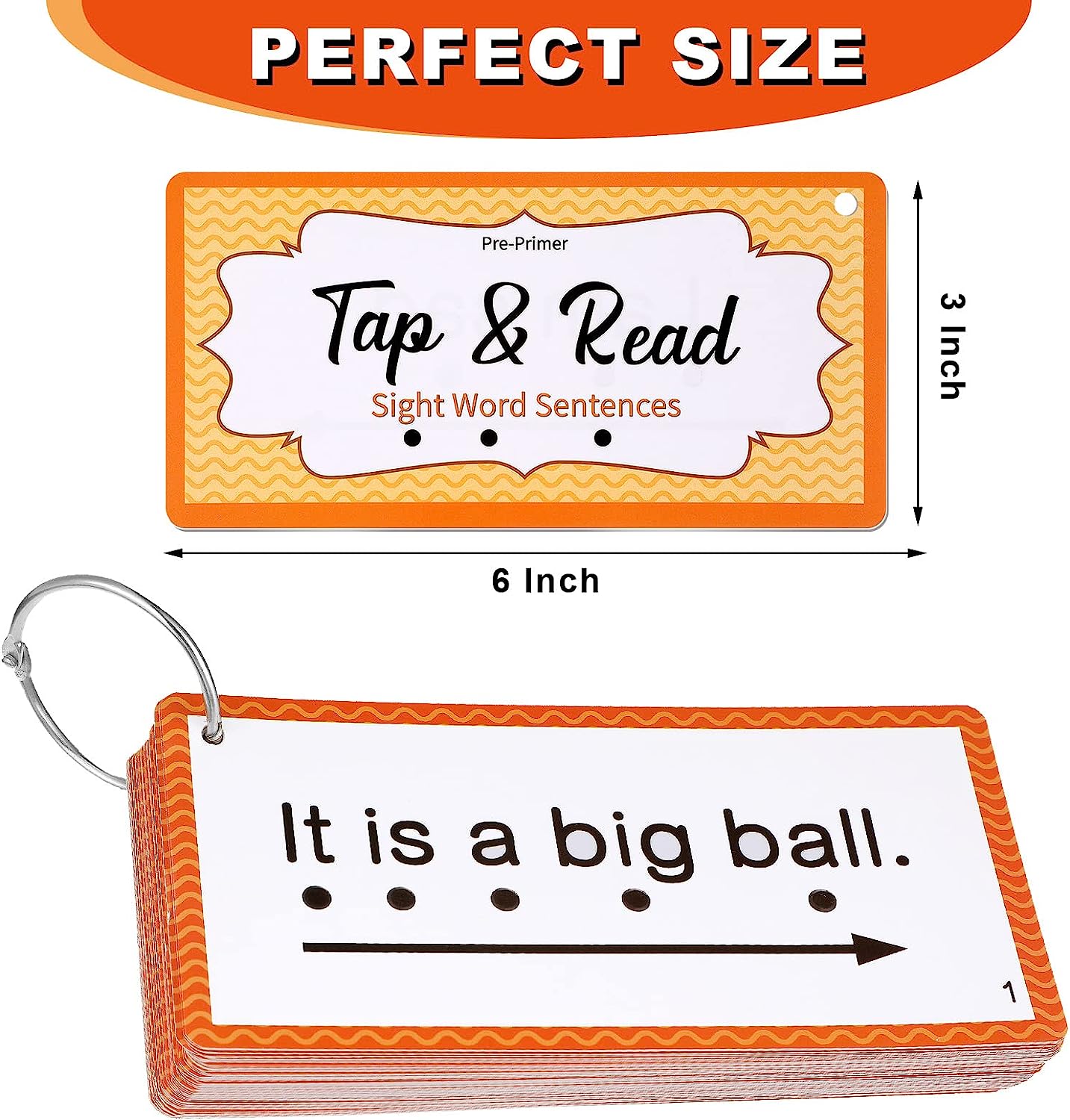 60 Pcs Sight Word Sentence Cards Kindergarten Flash Cards Preschool Kids Educational Word Flashcards for Early Childhood Education Sight Word Games Frequency Sight Word Sentences