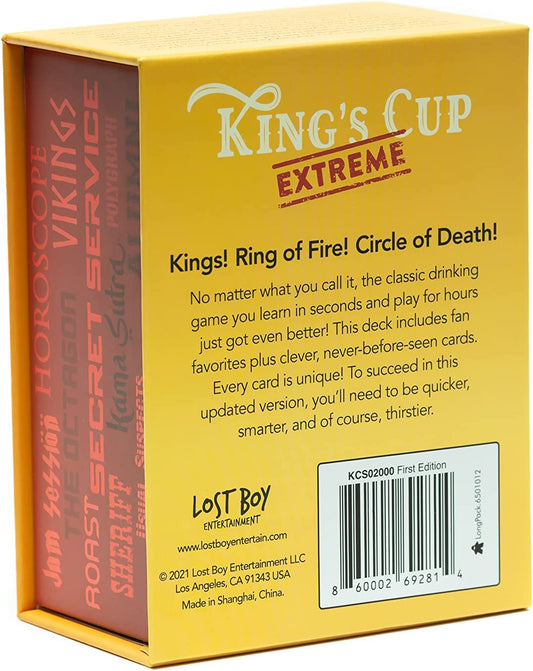 King’s Cup Extreme - Drinking Games - Card Games for Adults - Party Games - Game Night - Couples Games - Laugh and Drink - Get Buzzed