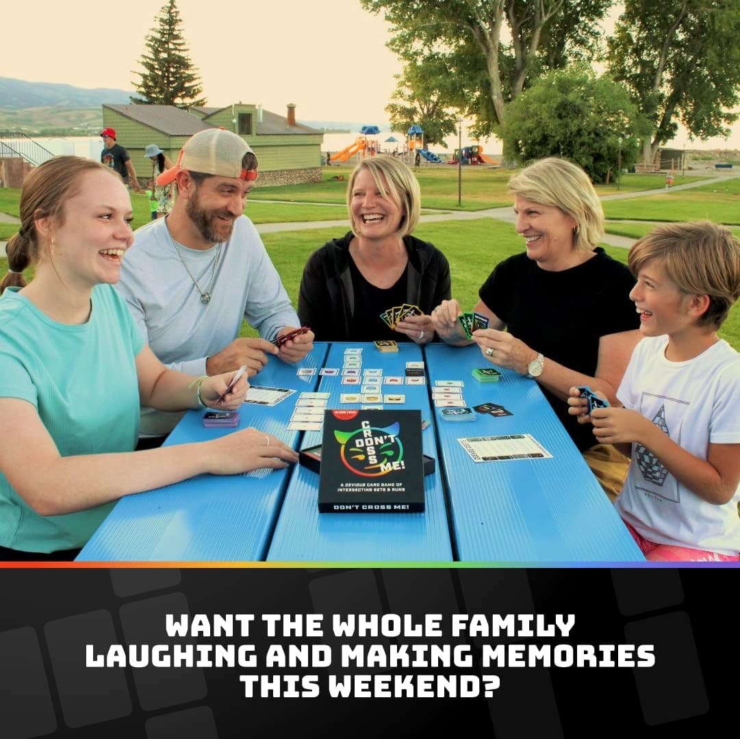 Don’t Cross Me - A Card Game for Adults, Teens & Kids (8-12) Who Love Patterns, Crowns and Strategy | Makes Family Board Game Night Fun for Every Life Phase! 10-15 Minute Rounds (2-5 Players)