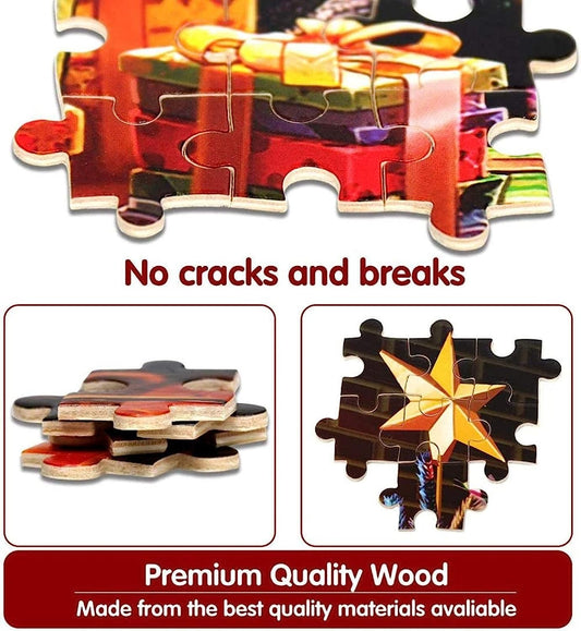 Train Puzzle 4000 Pieces Wooden Retro Train Decompression Toy Train Puzzle Game Decoration for Children 147 * 105cm