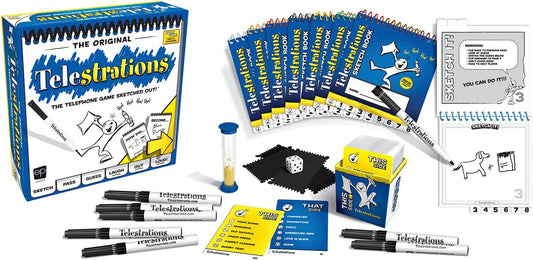 Telestrations Original 8-Player | Family Board Game | A Fun Family Game for Kids and Adults | Family Game Night Just Got Better | The Telephone Game Sketched Out | Ages 12+