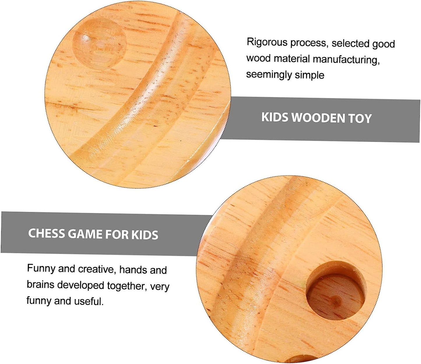 1 Set Wooden Pattern Memory Chess Toys for Girls Baby Wooden Toys Boys Toy Wooden Board Game Toy Kids Toy Infant Educational Toy Colorful Casual Child Checkerboard Kids Wooden Toys