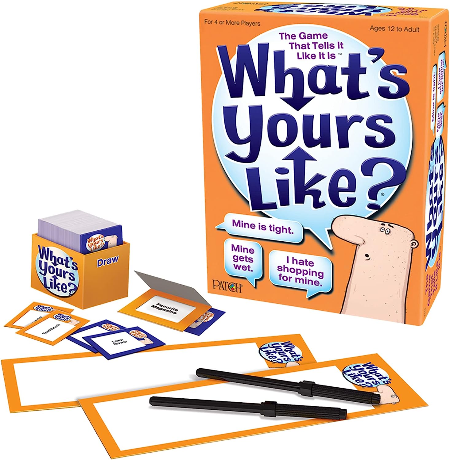 What's Yours Like? — Hilarious Party Card Game — Describe What Your Guess Word is Like — Ages 12+