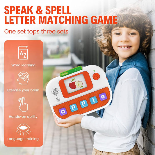 Learning Educational Toys for Kids 1st 2nd Grades, Talking Flash Cards with 176 Sight Words, Alphabet Spelling Games for 3 4 5 6 7 8 Years Old, Speech Therapy Materials, Holiday Birthday Gifts