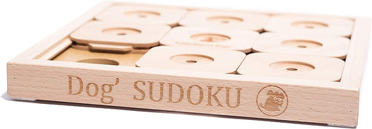 My Intelligent Dog Interactive Dog Toy Made of Wood Dog' Sudoku Expert, Small