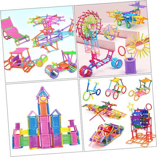 4 Sets Smart Wand Puzzle Toys 3D Puzzles Toddlers Toys Educational Toys for Kids Building Toys for Teens Stem Building Blocks Plaything Toy Plastic Wand Puzzle Kids Plaything