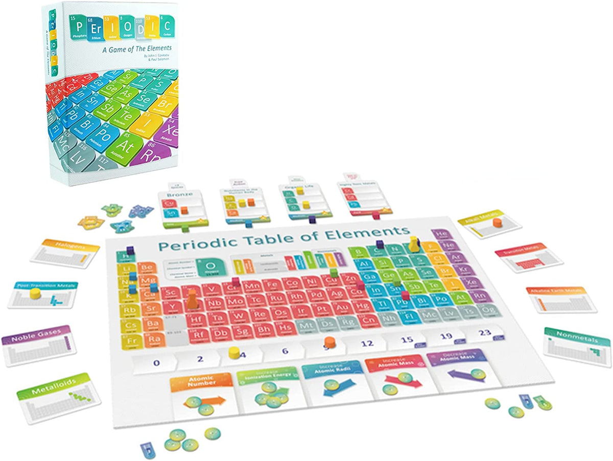 Periodic: A Game of the Elements | Periodic Table Board & Card Game About Atoms, Elements & Compounds | A Strategy Board Game for Gamers & Educational Science Game for Kids or Family Game Night