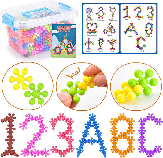 400 Pieces Building Toys for Kids - Kids STEM Toys, Educational Building Toys for Kids Ages 4-8, Learning Discs Sets, Construction Blocks for Preschool Classroom Boys Girls Aged 3+ Kids Toys