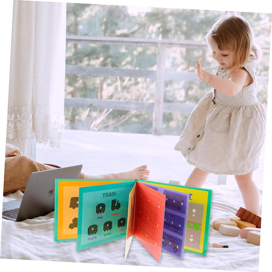 2pcs Book Jigsaw Puzzles for Kids Educational Baby Baby Puzzle Cartoon Learning Wear-resistant Book Accessory Cloth Book Paper Preschool Toddler