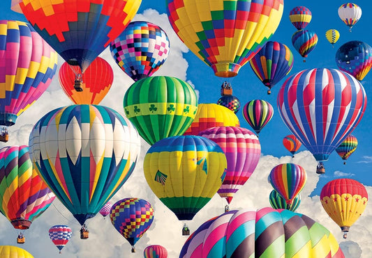 Kodak 1500 Piece Jigsaw Puzzle - Hot Air Balloons Above The Clouds