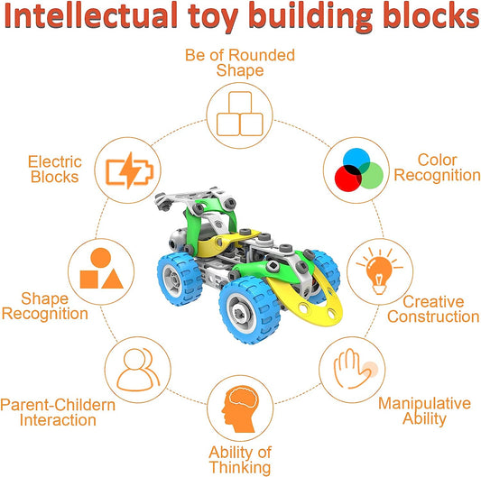 Building Blocks STEM Toys for Kids 4 5 6 7 8+ Year Old 109PCS Birthday Gifts Educational STEM Building Toy Kit for Boys Girls Building Set Stem Projects for Kid Creative Learning Games Steam Activity