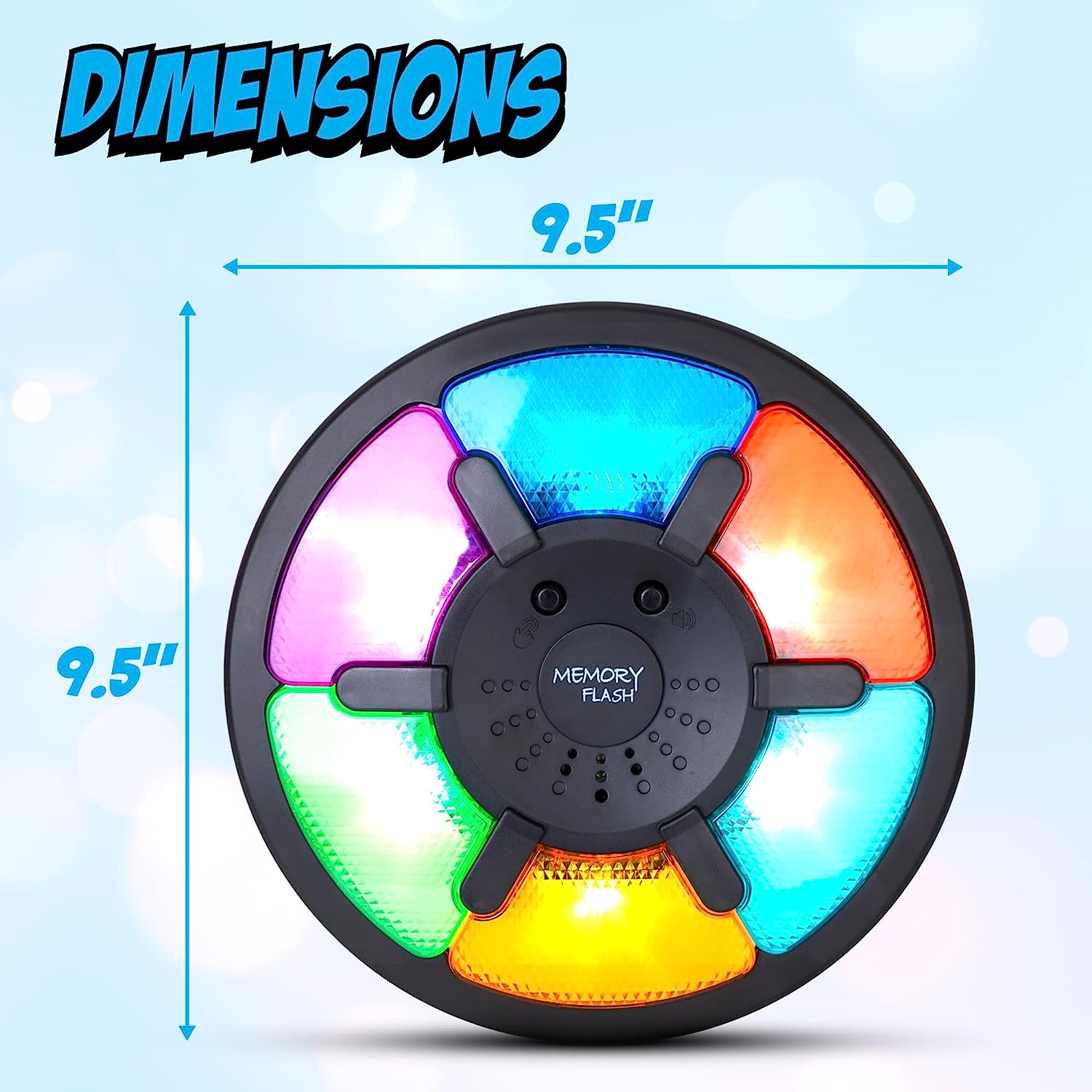 Handheld Memory Game, Kids Electronic Games, Sequence Fun for Kids with Lights & Sounds, Brain Challenge for Boys & Girls Ages 8+