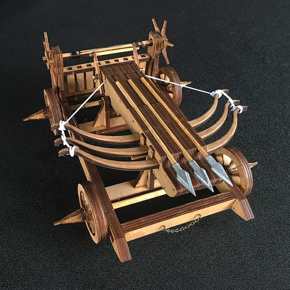 The Wu-HOU Crossbow Chariot China Three Kingdoms Weapons DIY Scale Model Kits-3D Wooden Tabletop Game Toy Puzzle Retro Mechanical Birthday Gift