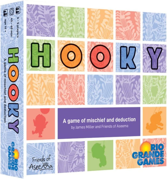 Hooky - , Friends of Aseema, A Game of Mischief & Deduction, 3-5 Players, 30-60 Min, Ages 14+