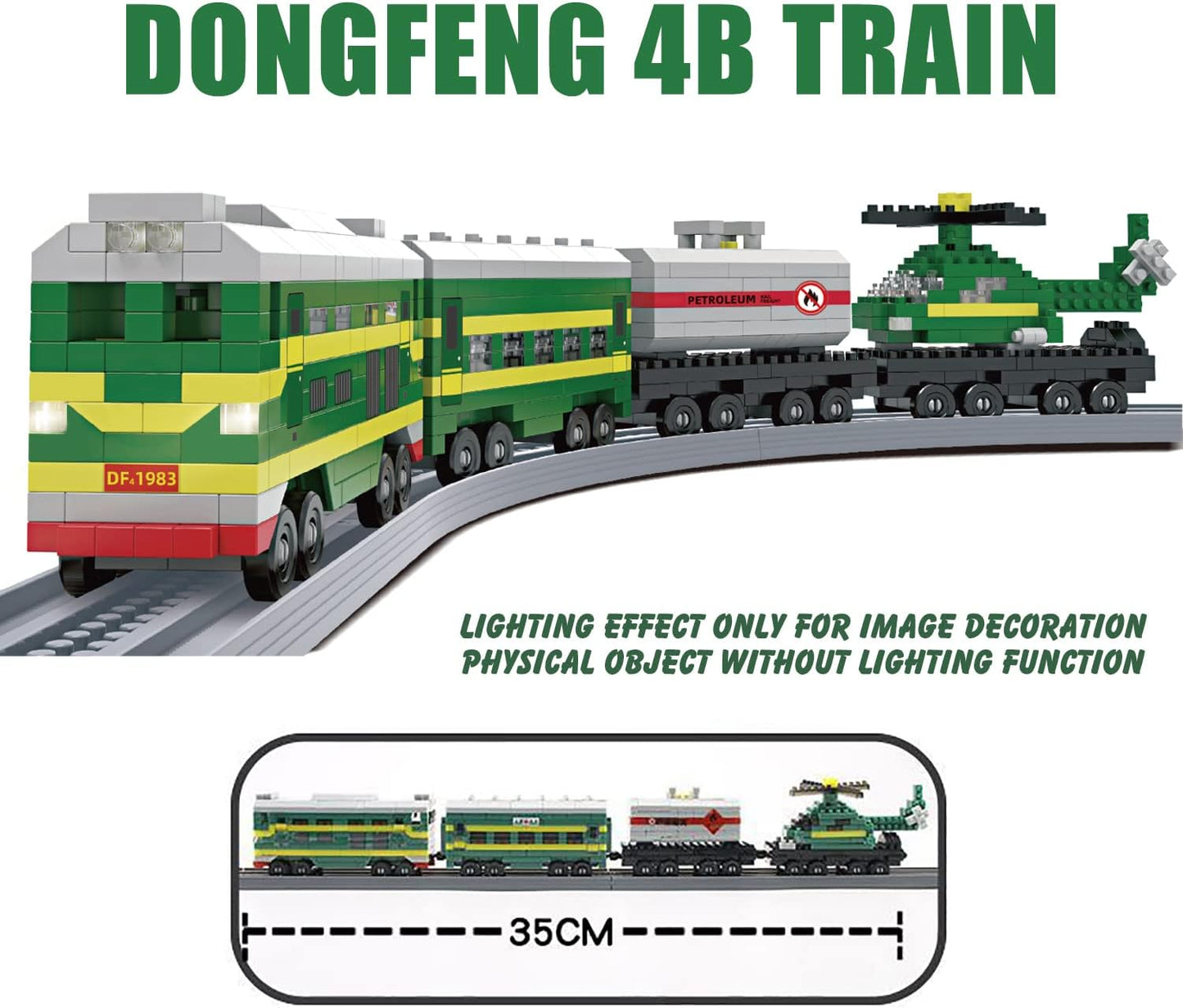 STEM Train Building Block Sets Model Toys Building Blocks Mini Bricks Kits with Train Tracks Construction Educational DIY Gift 652pcs for 8+ Kids Boys&Girl (China Railways)