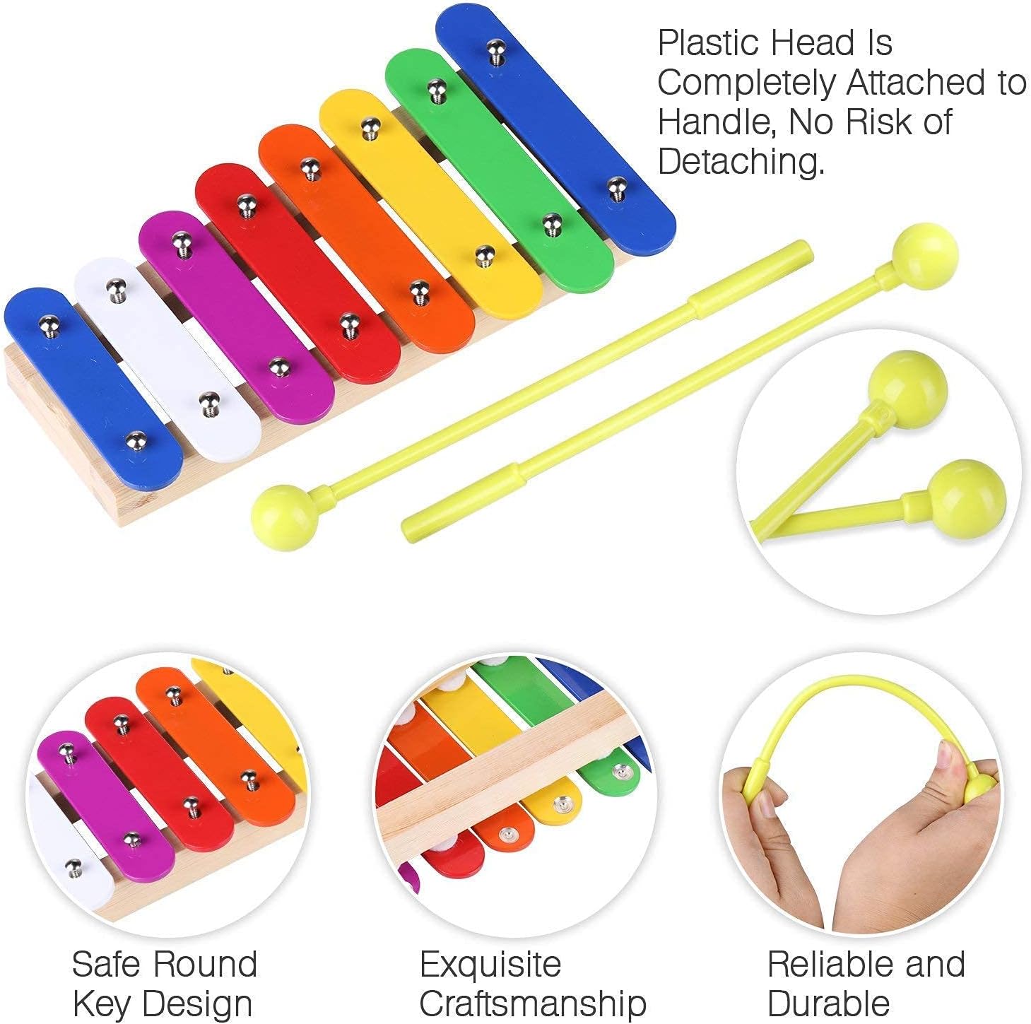Toddler Musical Instruments Toys Premium Accurately Tuned Percussion Musical Instruments for Kids Children Educational Toy Set for Boys& Girls with Xylophone Flute Tambourine Maraca Backpack