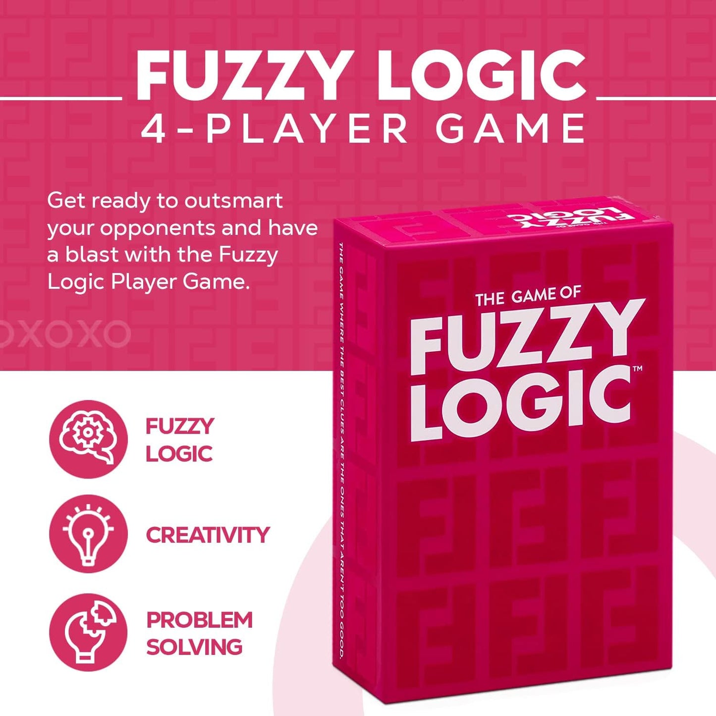 The Good Game Fuzzy Logic 4+ Player Game - First Team to Win 9 Cards is Coined Champion - Head to Head Competitive Challenge - Super Fun for Outdoors, Travel & Family Game Night