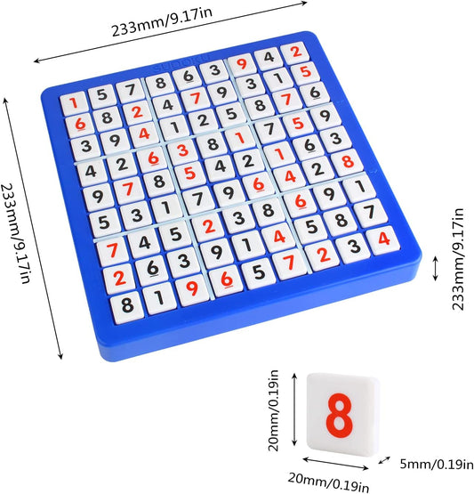 Plastic Sudoku Board Game for Adults and Kids 81 Grids Number Place with Instructions SD-09