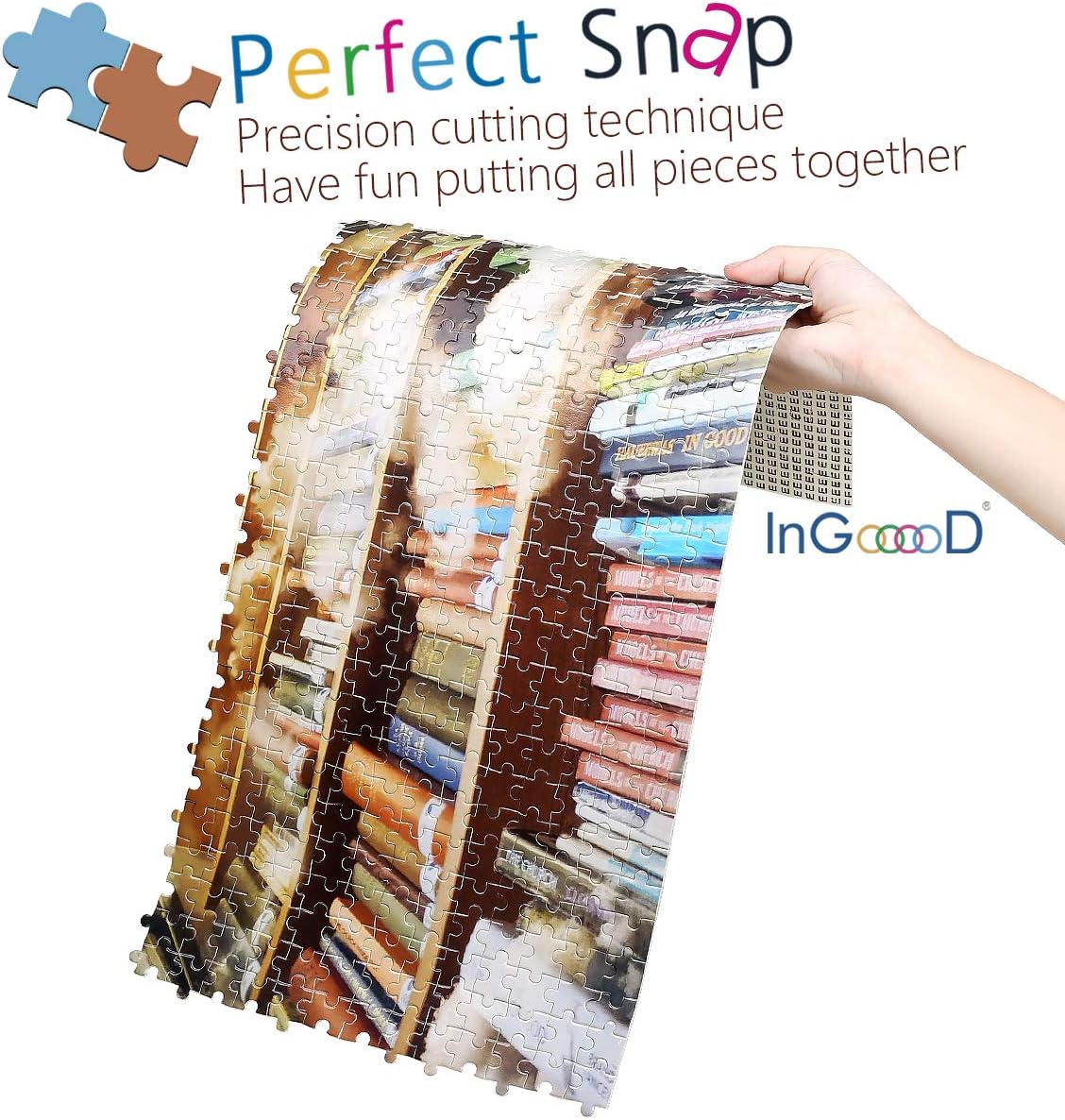 Jigsaw Puzzles 1000 Pieces for Adult- Fantasy Series- Library_IG-0457 Entertainment Wooden Puzzles Toys