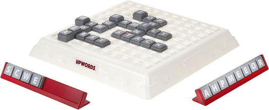 Upwords Board Game - The Exciting High Stacking, High Scoring Word Game - Ideal Games for Family Fun - For 2-4 Players, for Ages 8 Plus - Simple Rules: Score the Most and Win - Great Party Game too