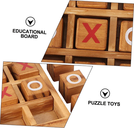 Outdoor Decor 3 Sets Chess Squiz Outdoor Coffee Table Classic Classic Board Games for Family Games for Kids and Stem Board Tictactoe Wooden Board Games Cross Baby Outdoor Toys