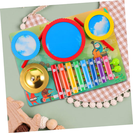 Musical Toys Kids' Musical Instruments Kids Keyboard Piano Xylophone Pounding Knocking Piano Music Plaything Percussion Instruments for Students Xylophone Toy Puzzle